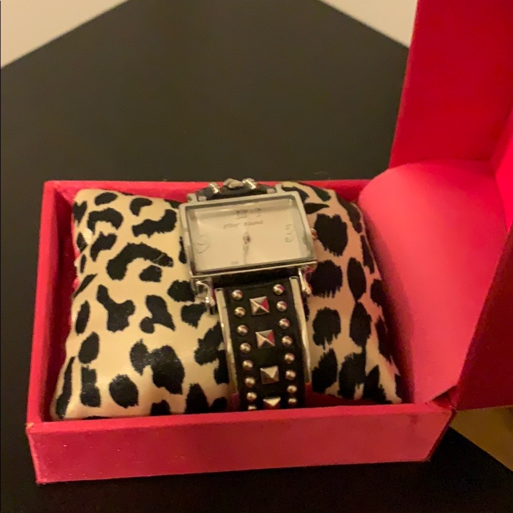 Betsey Johnson studded watch